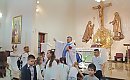 Inauguracja katechetycznego roku w parafii św. Jana Pawła II we Lwowie. Wśród uczniów - 12 katechumenów