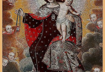 Najświętsza Maryja Panna z góry Karmel Szkaplerz karmelitański - patronka dnia (16 lipca)