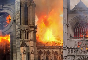 Pożar katedry św. Piotra i Pawła w Nantes [VIDEO]