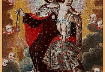 Najświętsza Maryja Panna z góry Karmel Szkaplerz karmelitański - patronka dnia (16 lipiec)