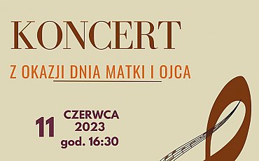 Koncert z okazji Dnia Matki i Ojca w kościele NSPJ [ZAPROSZENIE]