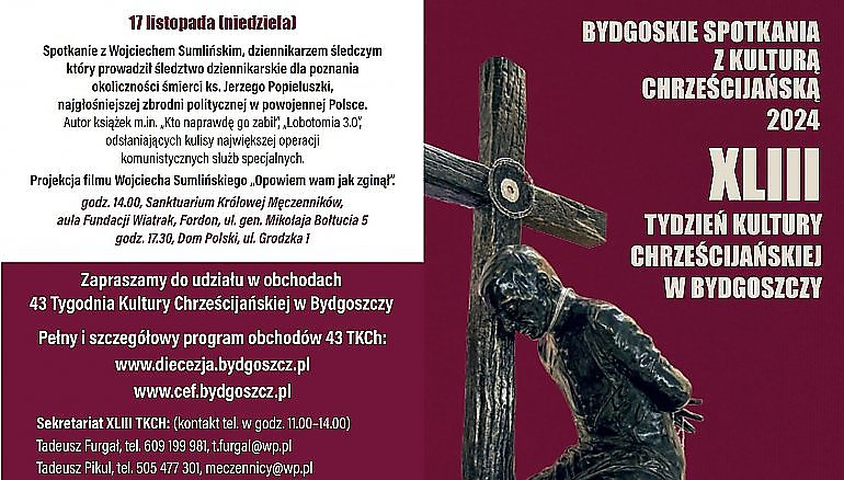 Sumliński kończy Tydzień Kultury Chrześcijańśkiej w Bydgoszczy