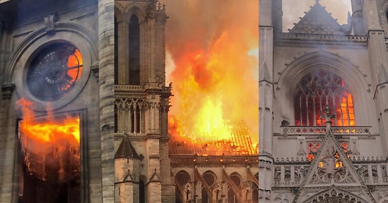Pożar katedry św. Piotra i Pawła w Nantes [VIDEO]