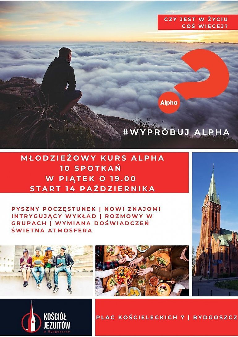 Młodzieżowy Kurs Alpha zakonu Jezuitów w Bydgoszczy.