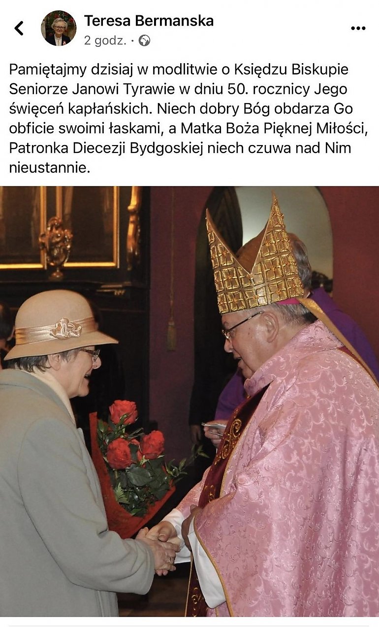  50 lat kapłaństwa Bp senior Jan Tyrawa