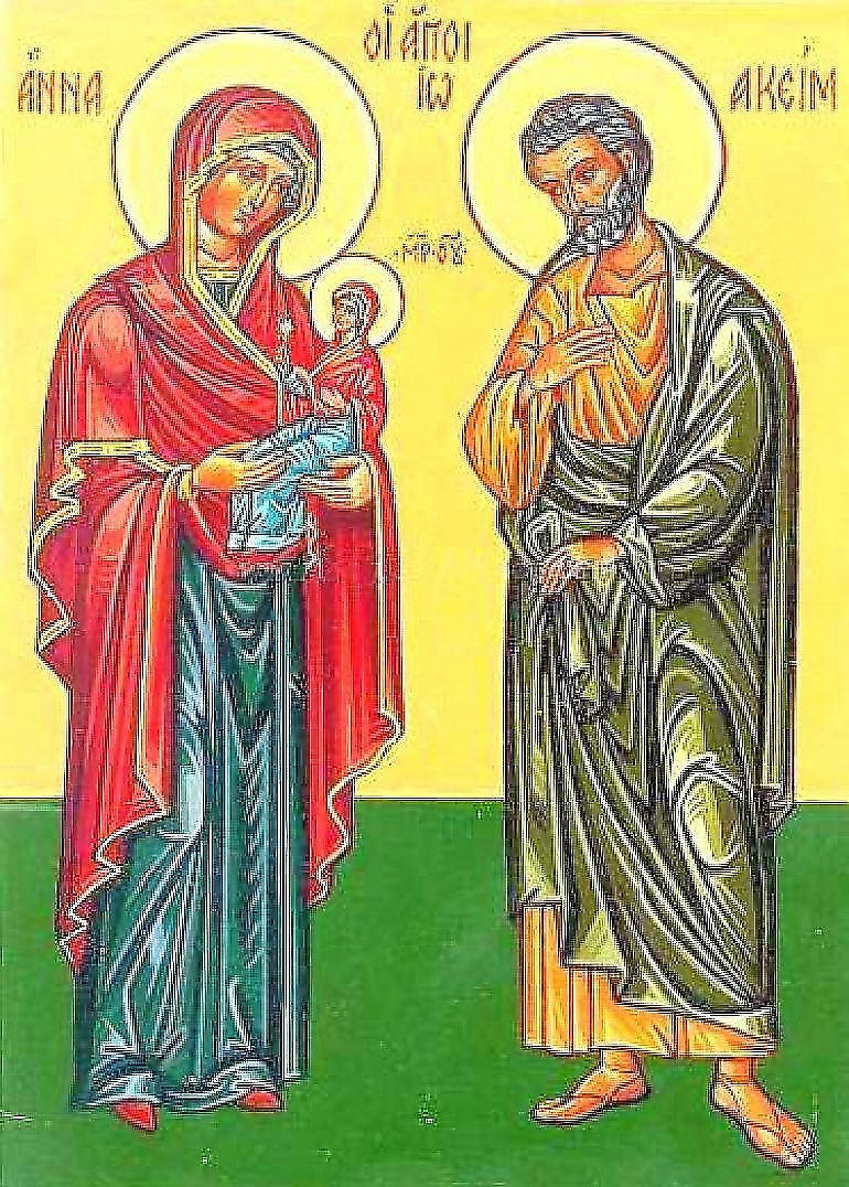 Święci Anna i Joachim, rodzice Najświętszej Maryi Panny - patron dnia (26 lipiec)